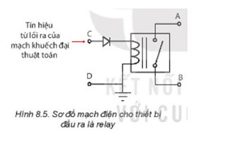 Relay trong Hình 8.5 sẽ hoạt động thế nào nếu nối trực tiếp đầu ra của mạch khuếch đại thuật toán (ảnh 1)