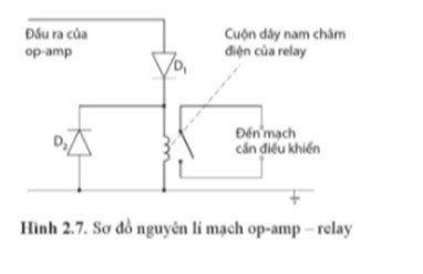 Thảo luận để nêu được hai tác dụng của diode D2 trong sơ đồ Hình 2.7 (ảnh 1)