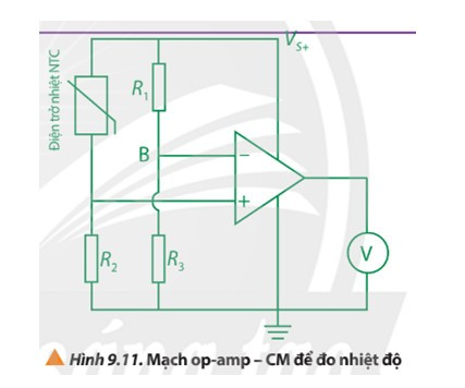 Tìm các linh kiện điện tử trong sơ đồ ở Hình 9.11 tương ứng với các khối trong sơ đồ ở Hình 9.9.