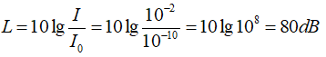 Áp dụng công thức tính mức cường độ âm ta có