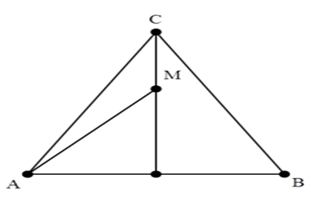 + Phương trình dao động của các điểm trên trung trực của AB:\(u = 2{\rm{acos}}\left( {\omega t - \frac{{2\pi d}}{\lambda }} \right).\)

\( \to \)   để M cùng pha với C thì \(\frac{{2\pi {d_M}}}{\lambda } - \frac{{2\pi {d_C}}}{\lambda } = 2k\pi \Rightarrow \left\{ \begin{array}{l}{{\rm{d}}_M} - {d_C} = \lambda \\{d_C} - {d_M} = \lambda \end{array} \right.\)

+ Với  \[{{\rm{d}}_C} - {d_M} = 0,8 \to {d_M} = 7,2\,\,cm.\]

Ta có \(CM = \sqrt {{8^2} - {4^2}} - \sqrt {7,{2^2} - {4^2}} = 0,9415\,\,cm\)

+ Với \[{{\rm{d}}_M} - {d_C} = 0,8 \to {d_M} = 8,8\,\,cm\]  . Ta có:\(CM = \sqrt {8,{8^2} - {4^2}} - \sqrt {{8^2} - {4^2}} = 0,91\,\,cm\)  .