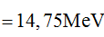 Phương pháp:  áp dụng định luật bảo toàn động lượng và định lý sin trong tam giác

Cách giải:

Ta có phương trình phản ứng là:

 

  

 

Sau phản ứng tạo thành 2 hạt He, bay theo hai hướng tạo với hướng của p ban đầu một góc 800. Áp dụng định luật bảo toàn động lượng, ta có hình biểu diễn các vecto động lượng

          

 

 

 

 

 

 

 

 

 

 

 

 

 

 

 

Áp dụng định lý sin trong tam giác ta có:

 

 

 

 

 

Năng lượng của phản ứng là:   

 

 

 