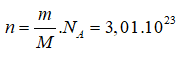 + Số nguyên tử trong 119 g urani là:

+ Mà trong 1 nguyên tử urani thì có số nowtron là N=238-92=146

Số notron trong 119 g urani là: