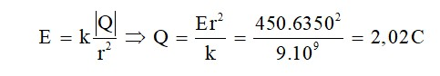 Lời giải

Điện tích Q của đám mây dông có thể ước lượng theo công thức