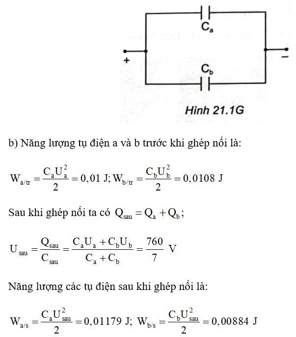 Lời giải

a) Vẽ mạch điện như Hình 21.1G