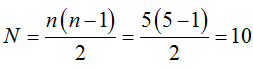 Quỹ đạo O ứng với n = 5 nên số vạch thu được là: