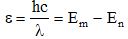 eV

 m = 0,0974  m m.