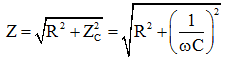 Tổng trở của mạch RC

=>