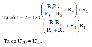 + Nếu nối hai đầu AB một điện áp UAB = 120 V.

Tương tự như vậy cho giả thuyết 2, ta tìm được R1 = 6 Ω.