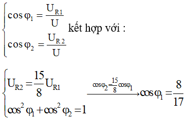 Ta có:

- Nếu ta chọn : R1  = 1.