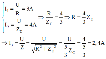 Áp dụng định luật Ôm tà có:

 