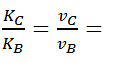 Đáp án:     B

Áp dụng định luật bảo toàn động lượng ta có:

    

hay mBvB = mCvC  Û  2mBKB = 2mCKC  Û    

                               

  Þ  Các hạt B, C chuyển động cùng phương ngược chiều có tốc độ v và động năng K tỉ lệ nghịch với khối lượng.