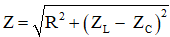 Với UL  > UC , ta có giãn đồ véctơ như hình vẽ:

Từ hình vẽ ta có:

U2  = UR 2  + ULC 2  = UR 2  + (UL  – UC )2

Hay U2  = [R2  + (ZL  – ZC )2 ].I2

Trong đó:  gọi là tổng trở của mạch. (đpcm)