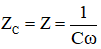 Gọi i = I0 cosωt (A) là dòng điện qua mạch điện.

Vì C1  nối tiếp C2  nên u = u1  + u2 ; I1  = I2  = I,

Các điện áp hai đầu C1  và C2  đều chậm pha hơn i một góc π/2 và có giá trị hiệu dụng:

Nên 

→ Tổng trở của mạch:

Vậy  với 