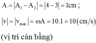 .

 Suy ra: 2  dao động ngược pha nhau, do đó: