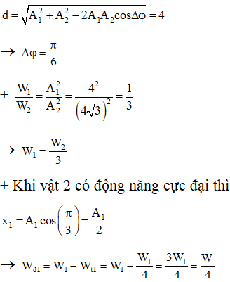 ü

+  Khoảng cách lớn nhất giữa 2 con lắc là: