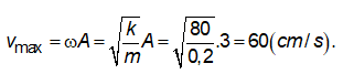 .

Vận tốc cực đại: 