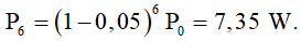 - Công suất của nguồn âm sau khi truyền đi được 6 m là:

→ Mức cường độ âm tương ứng: