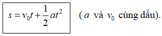 Công thức tính quãng đường trong chuyển động nhanh dần đều là

                       