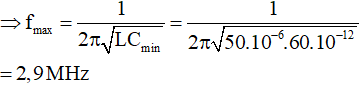 Tần số dao động riêng của mạch:  

 

Tương tự: 