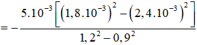 (1)

 (2)

Từ (1) và (2) suy ra

Do đó: