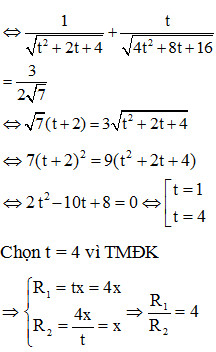 Suy ra nếu đặt

Mặt khác: