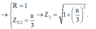 - Khi f = f1 , ta tiến hành chuẩn hóa:

→ Khi f = 3f1 :

- Kết hợp với:

 

- Khi: 