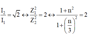 - Khi f = f1 , ta tiến hành chuẩn hóa:

→ Khi f = 3f1 :

- Kết hợp với:

 

- Khi: 