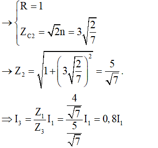 - Khi f = f1 , ta tiến hành chuẩn hóa:

→ Khi f = 3f1 :

- Kết hợp với:

 

- Khi: 