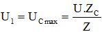 Đáp án  C

Trường hợp 1 : Thay đổi R

Ucmax khi Z đạt min . Khi đó R = 0

Ta có :

 

Trường hợp 2 : Thay đổi f

Khảo sát 1 lúc đó ra thế này :

 