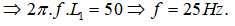 Khi độ tự cảm L1 = 1/π H thì i cùng pha với u => Mạch xảy ra cộng hưởng => ZL1 = ZC.

Khi L2 = 2/π H thì UL đạt cực đại