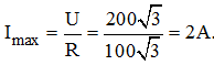 Cường độ dòng điện hiệu dụng trong mạch đạt giá trị cực đại là: 