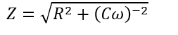 Tổng trở của mạch RC