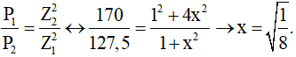 - Khi f = 20 Hz, ta chọn R = 1, ZL1   = x.

→ Khi tần số của mạch là f = 40 Hz thì ZL2   = 2ZL1   = 2x.

+ Lập tỉ số:

- Khi f = 60 Hz thì ZL3   = 3ZL1   = 3x.