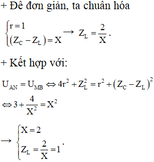 ü

+ Điện áp hiệu dụng hai đầu đoạn mạch MB