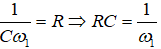 Khi ω = ω1 thì 

 (1)

Khi ω = ω2 thì 

(2)

Khi ω = ω0 thì 

   (3)

Thay (1) và (3) và (2) ta thu được