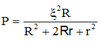 Công suất tiêu thụ trên mạch 

Ta thu được phương trình bậc hai với ẩn R:

 

Phương trình cho ta hai nghiệm thỏa mãn

Mặt khác

 khi  R = r  và