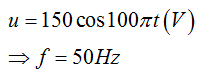 Từ biểu thức 

Trong mỗi chu kì, dòng điện đổi chiều hai lần, trong một giây (50 chu kì) dòng điện sẽ đổi chiều 100 lần