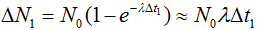   ( D t1 << T)

với t = 3h. 