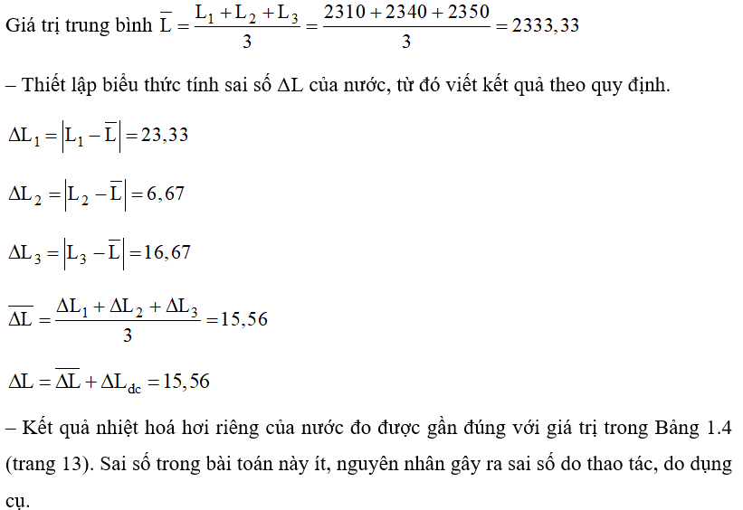 Dựa vào cơ sở lí thuyết và các dụng cụ gợi ý, hãy đề xuất phương án thí nghiệm đo nhiệt hoá hơi riêng của nước theo các gợi ý sau: (ảnh 1)