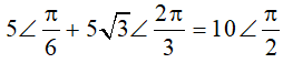 - Dùng máy tính bấm nhanh:

- Vậy: A = 10 cm và φ = π/2