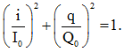 Ta có i và q vuông pha nhau, nên ta có

STUDY TIP

Áp dụng công thức liên hệ riêng: 