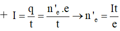 - Xét trong khoảng thời gian t giây thì số photon tới bản A là:

+ Số electron bị bức ra là:

+ Phần trăm số electron không đến được bản B là:

 