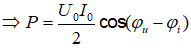 .

Công suất tiêu thụ của đoạn mạch: P = UIcosφ

=400(W)