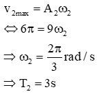 Ta có: 

Từ đồ thị: 

Tại t = 0:  theo chiều dương

Từ t = 0 đến thời điểm thứ 3 động năng = 3 lần thế năng:

+) quay được 3T/4 = 1,5s

+) đi được quãng đường 

 

 