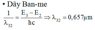 /strong>

Nguyên tử hiđrô ở trạng thái kích thích, electron ở trạng thái dừng ứng với n2 = 9 =>  n = 3.

Sau đó electron trở về các lớp trong cơ thể phát ra các bức xạ có bước sóng l 31, l 32, l 21 như hình vẽ.