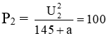 .

Khi R = a thì P1 = P2

Xét P1: Khi R = 20 và R = a thì  

Xét P2: Khi R = 145 và R = a thì  

Mà ,  

Cẩn thận đối chiếu điều kiên (*) để loại nghiệm