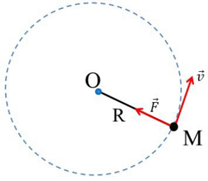 Lực gây ra gia tốc của chuyển động tròn đều có hướng vào tâm của quỹ đạo chuyển động tròn đều đó.