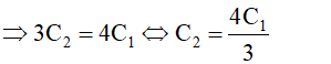 - Ta có:

+ Khi L = L1 ; C = C1  thì:

+ Khi L = 3L1 ; C = C2  thì:

- Vì λ