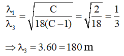 + Ban đầu ta có :

+ Sau khi giữ nguyên L và tăng C thêm 6 pF thì :

+ Lúc sau thì ta có :

+ Từ (1) và (2) suy ra :

+ Từ (1) và (3) suy ra :